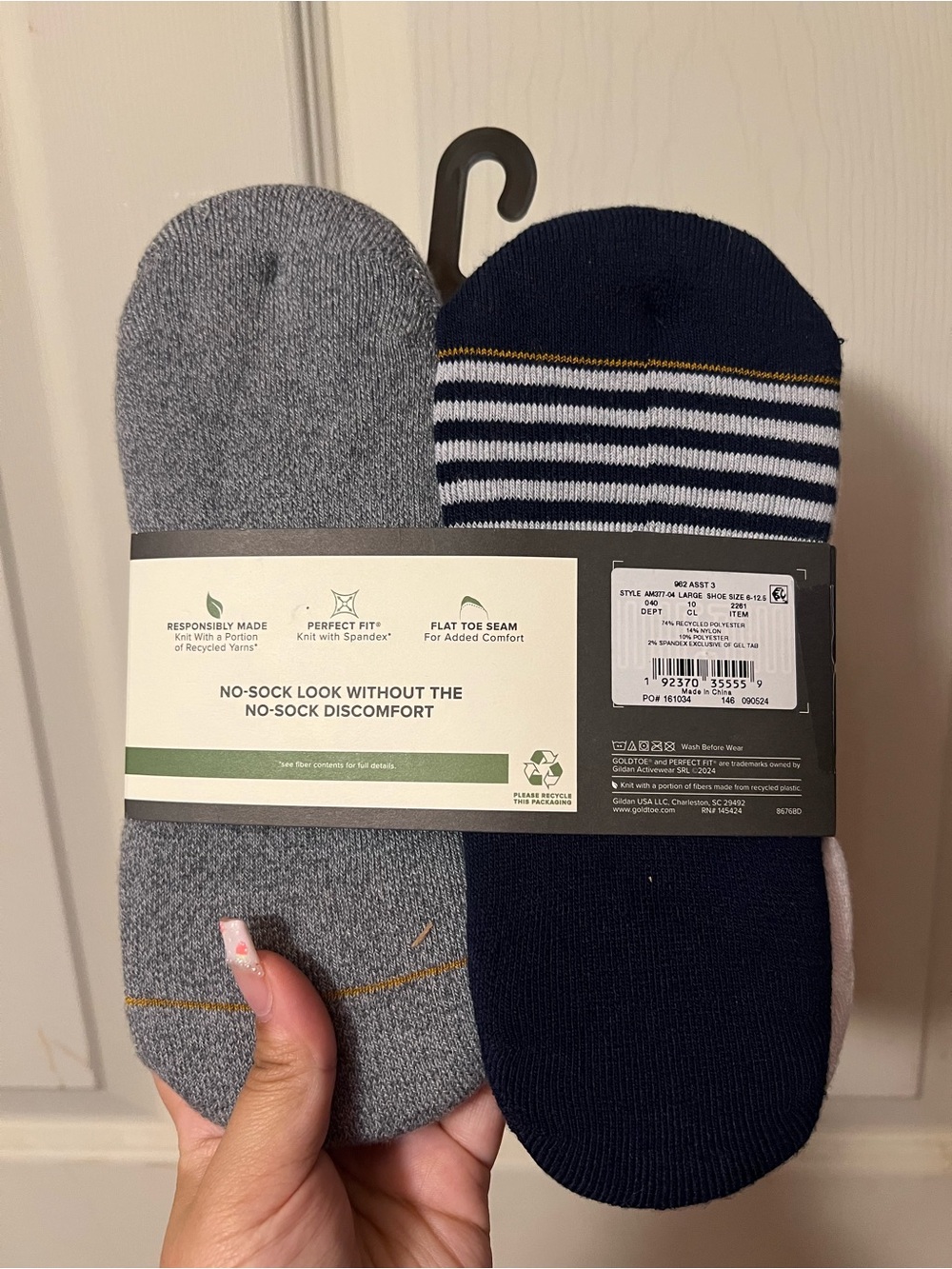 Gold Toe Men’s No-Show Socks 6 pack - Picture 3 of 4